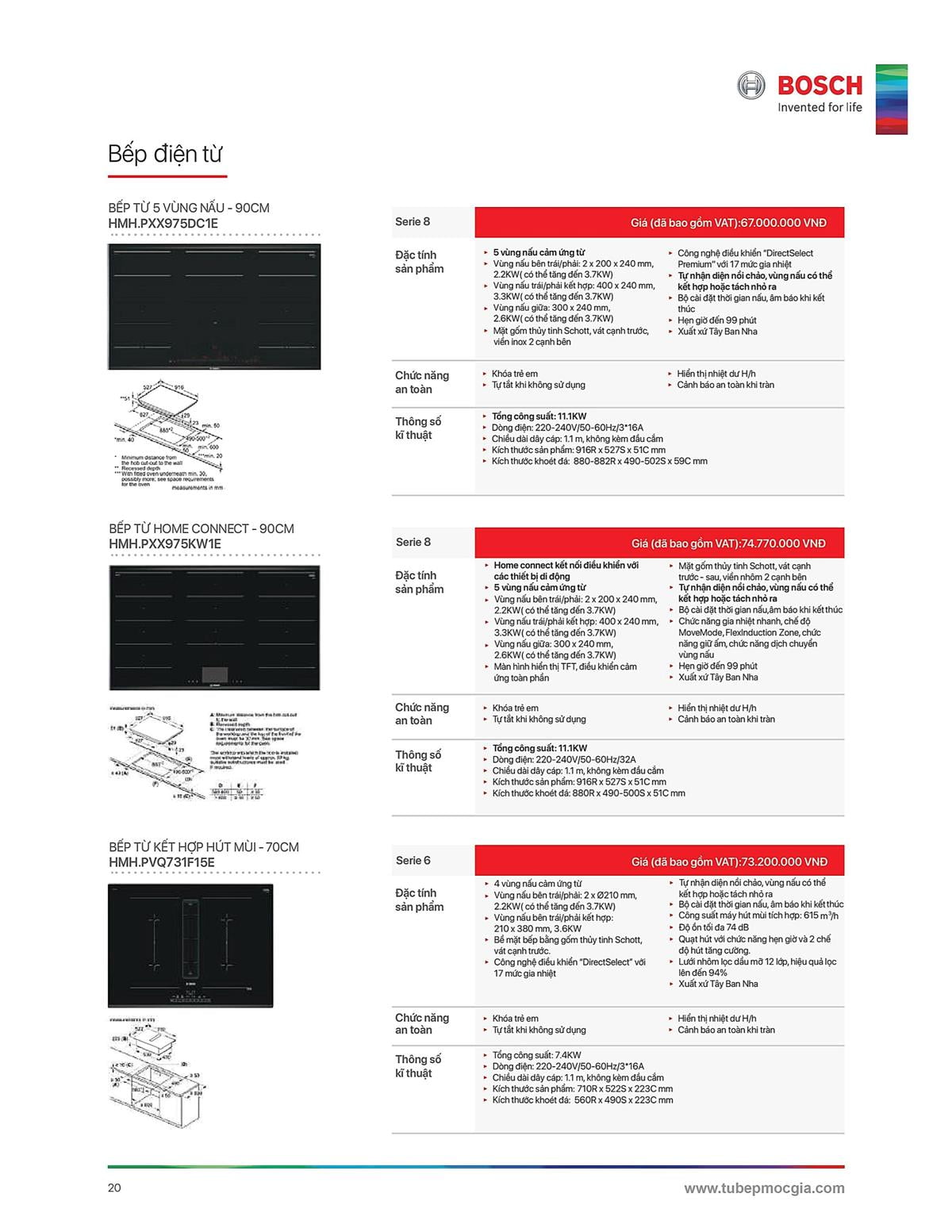 Catalogue Bosch HMH 36 Catalogue Bosch HMH - Thiết Bị Nhà Bếp Cao Cấp Đức