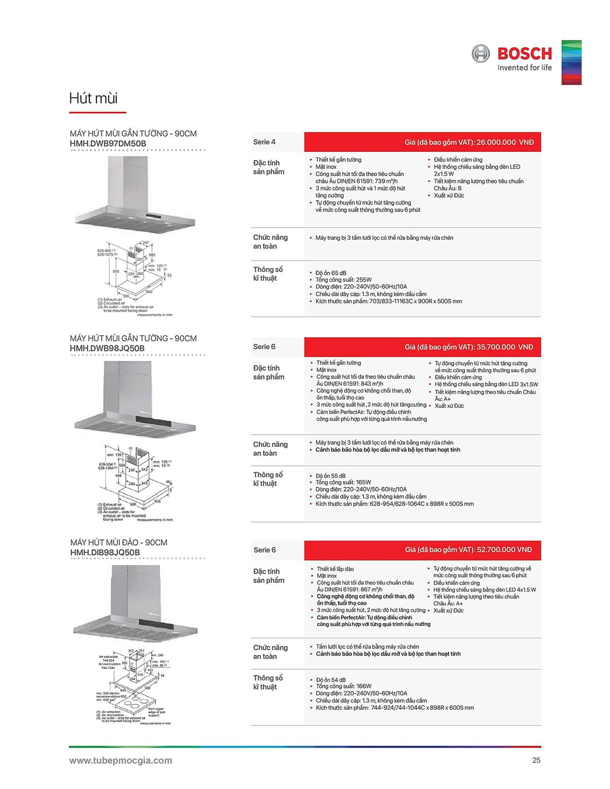 Catalogue Bosch HMH 41 Catalogue Bosch HMH - Thiết Bị Nhà Bếp Cao Cấp Đức