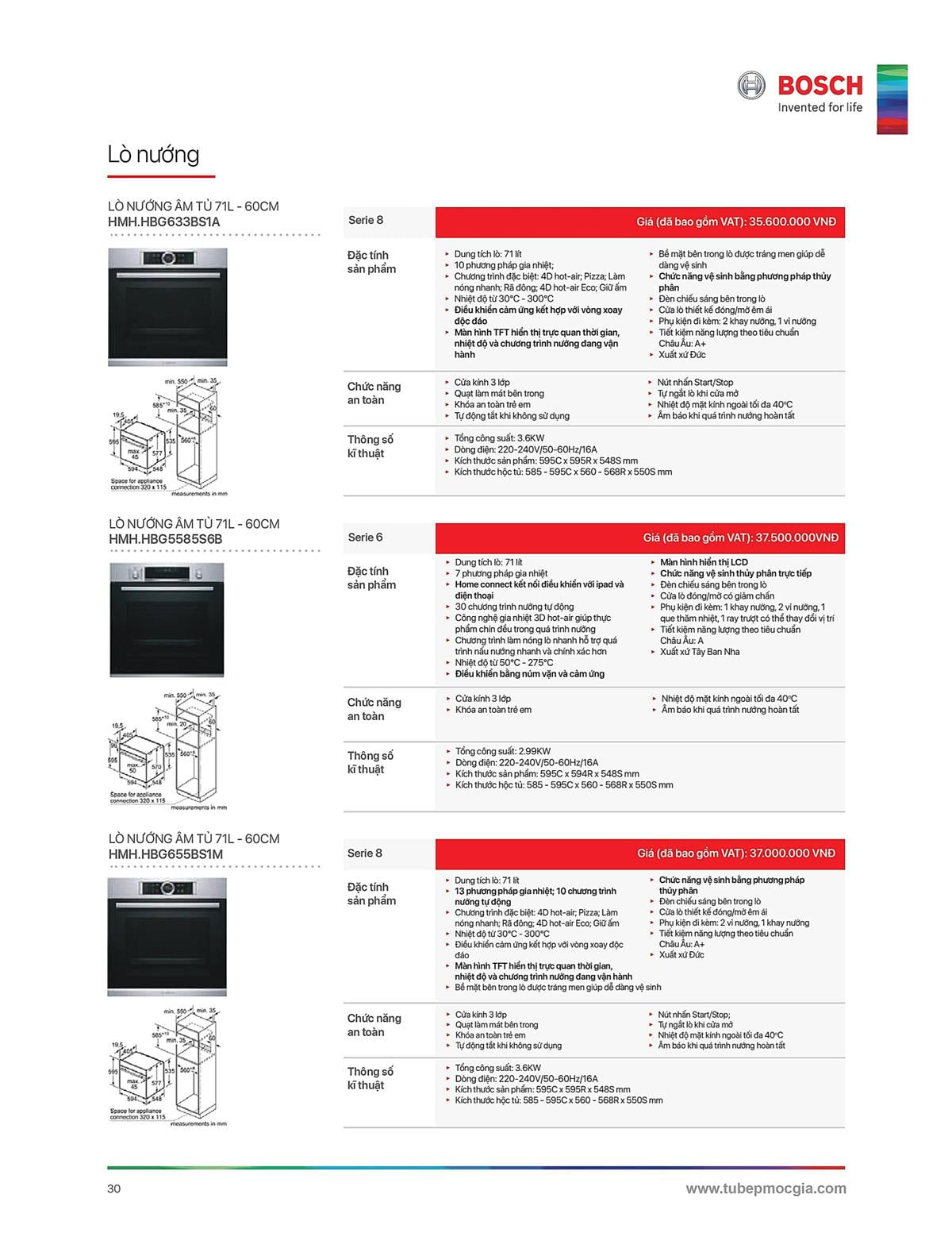 Catalogue Bosch HMH 46 Catalogue Bosch HMH - Thiết Bị Nhà Bếp Cao Cấp Đức