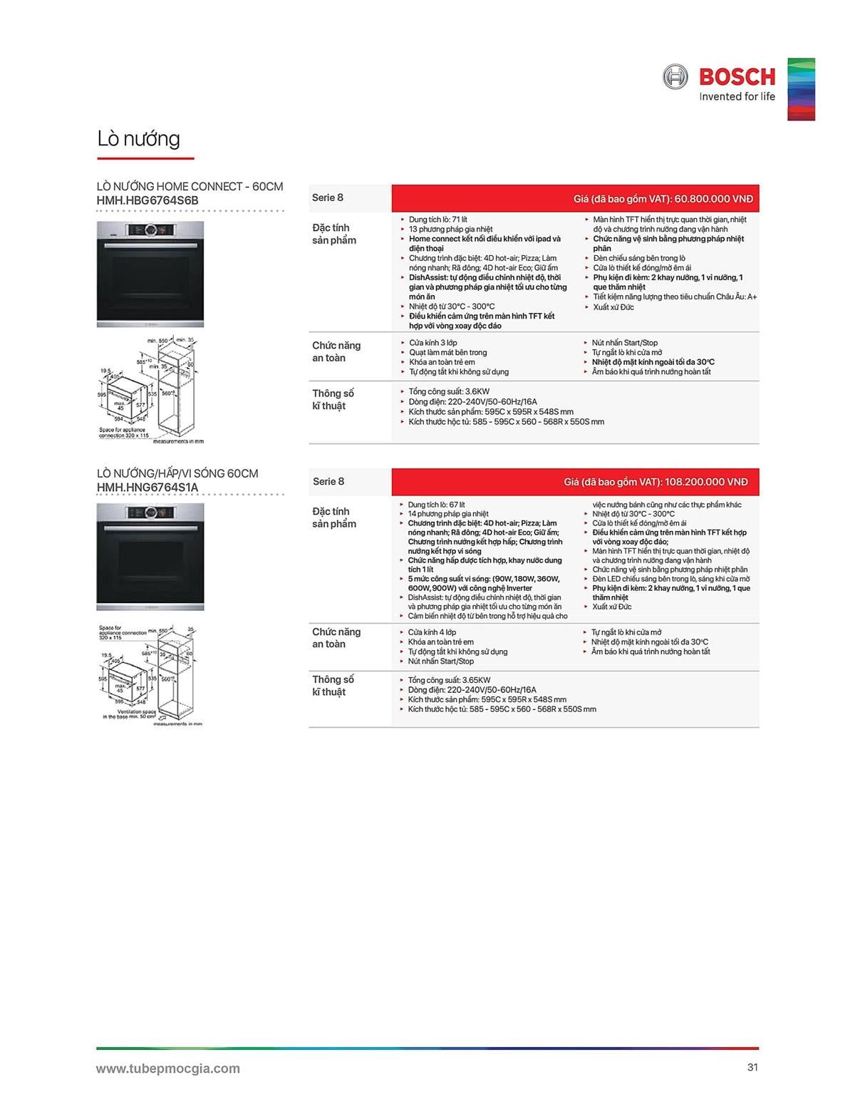 Catalogue Bosch HMH 47 Catalogue Bosch HMH - Thiết Bị Nhà Bếp Cao Cấp Đức