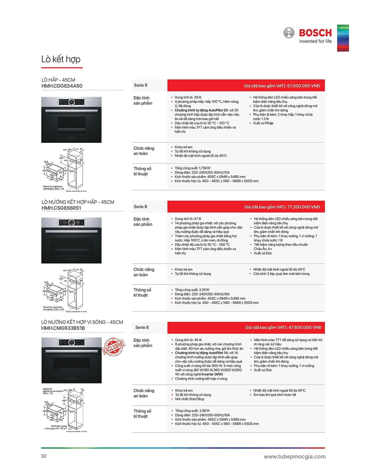 Catalogue Bosch HMH 48 Catalogue Bosch HMH - Thiết Bị Nhà Bếp Cao Cấp Đức