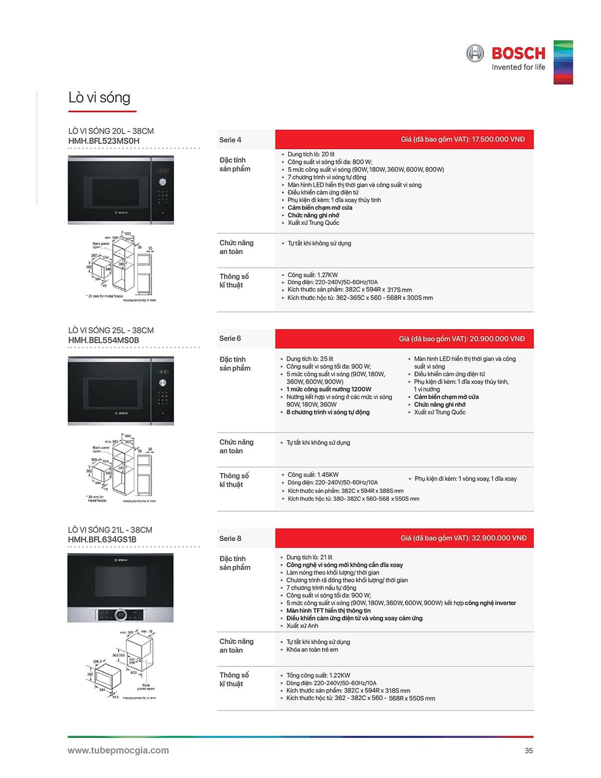 Catalogue Bosch HMH 51 Catalogue Bosch HMH - Thiết Bị Nhà Bếp Cao Cấp Đức