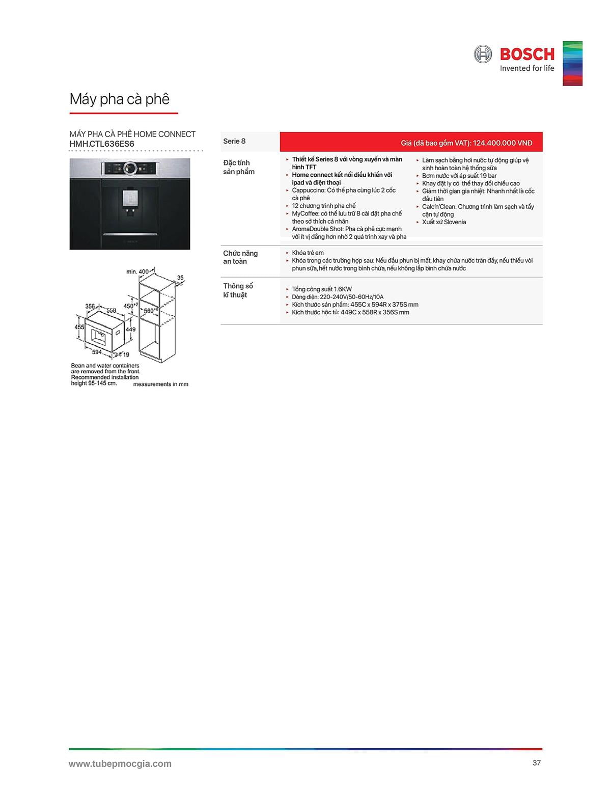 Catalogue Bosch HMH 53 Catalogue Bosch HMH - Thiết Bị Nhà Bếp Cao Cấp Đức