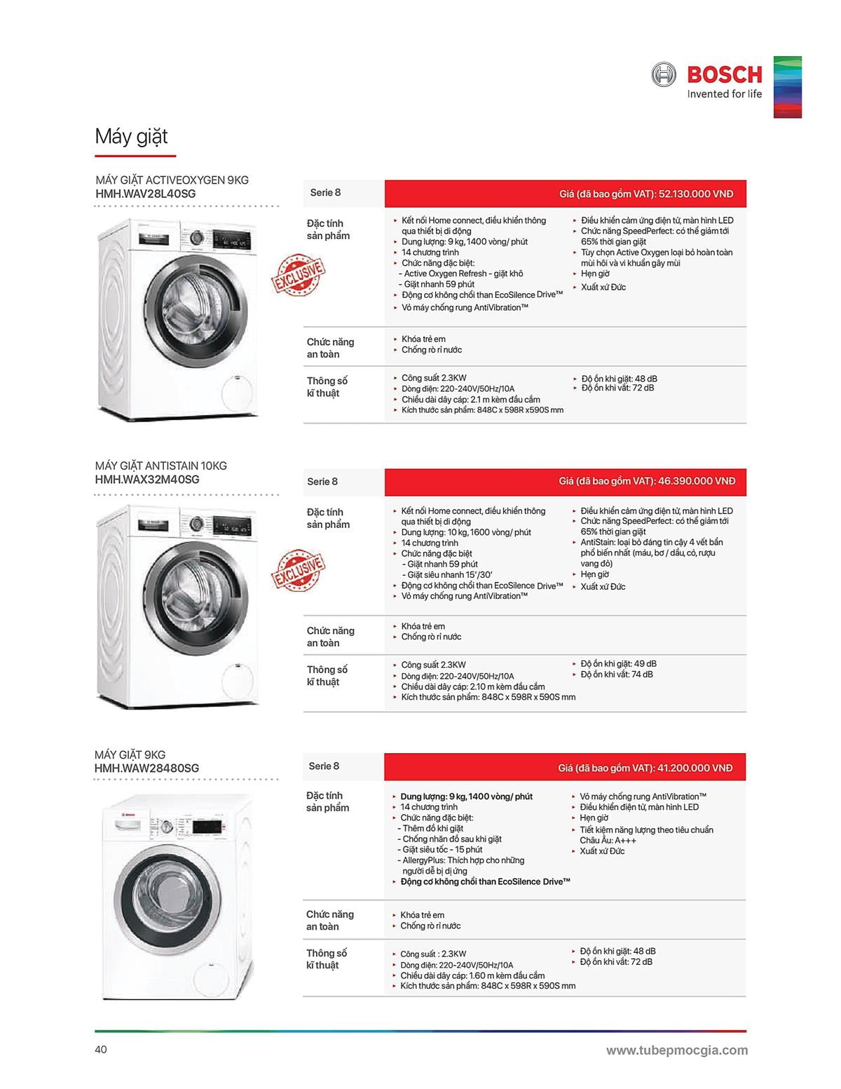 Catalogue Bosch HMH 56 Catalogue Bosch HMH - Thiết Bị Nhà Bếp Cao Cấp Đức