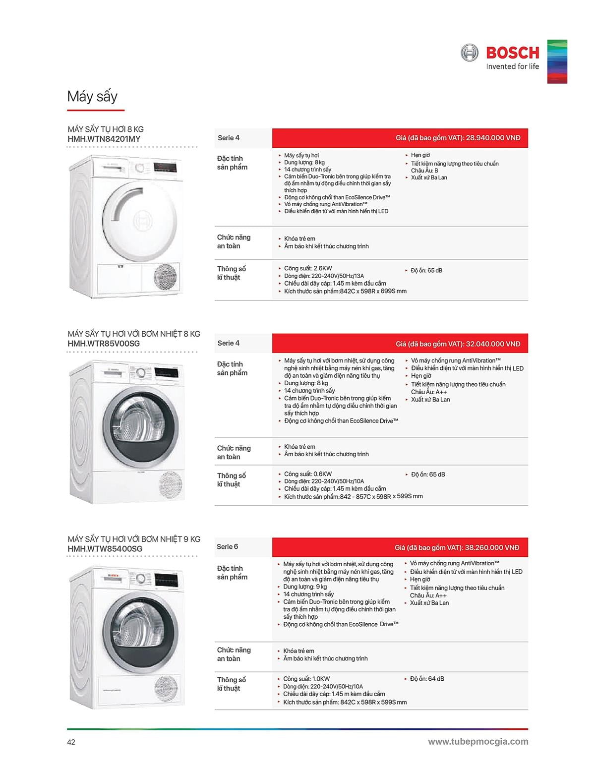 Catalogue Bosch HMH 58 Catalogue Bosch HMH - Thiết Bị Nhà Bếp Cao Cấp Đức