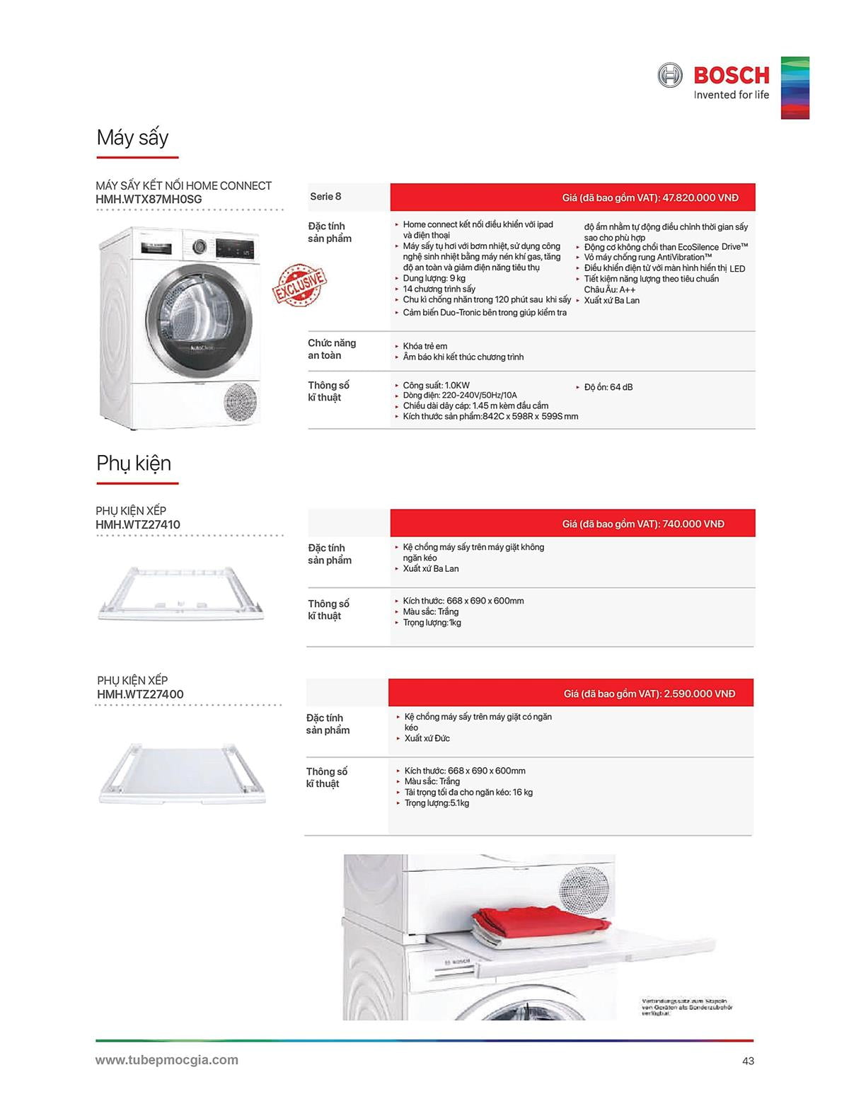 Catalogue Bosch HMH 59 Catalogue Bosch HMH - Thiết Bị Nhà Bếp Cao Cấp Đức