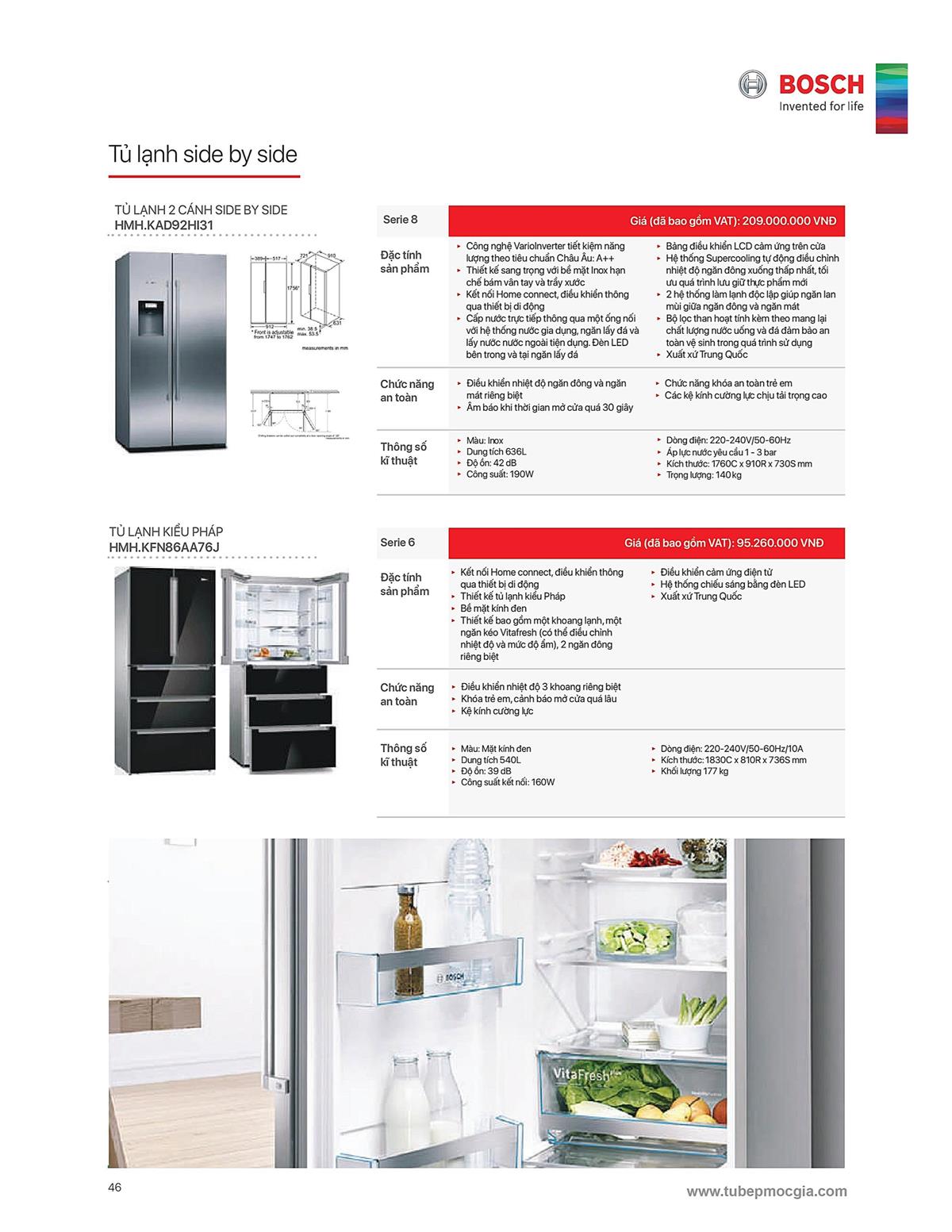 Catalogue Bosch HMH 62 Catalogue Bosch HMH - Thiết Bị Nhà Bếp Cao Cấp Đức