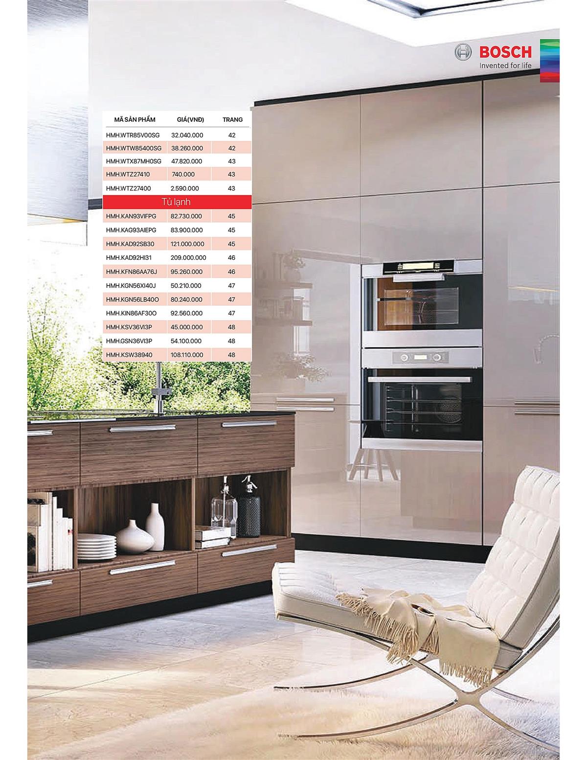Catalogue Bosch HMH 67 Catalogue Bosch HMH - Thiết Bị Nhà Bếp Cao Cấp Đức