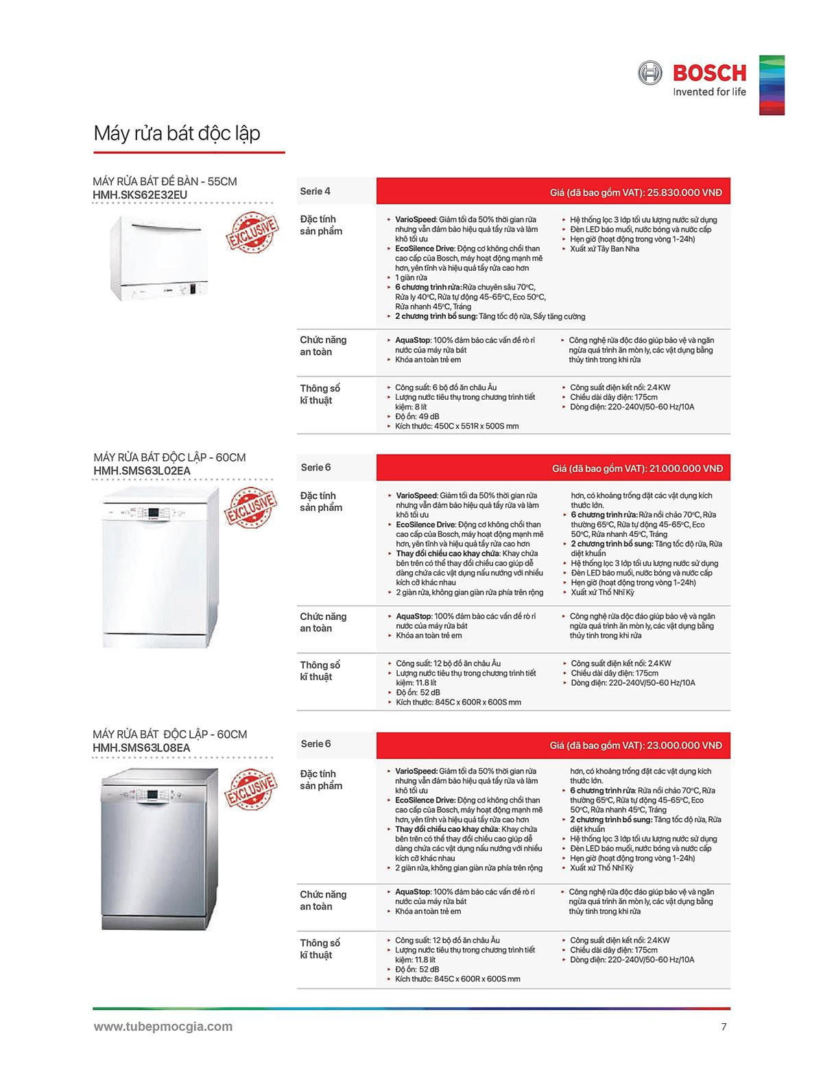 Catalogue Bosch HMH 23 Catalogue Bosch HMH - Thiết Bị Nhà Bếp Cao Cấp Đức