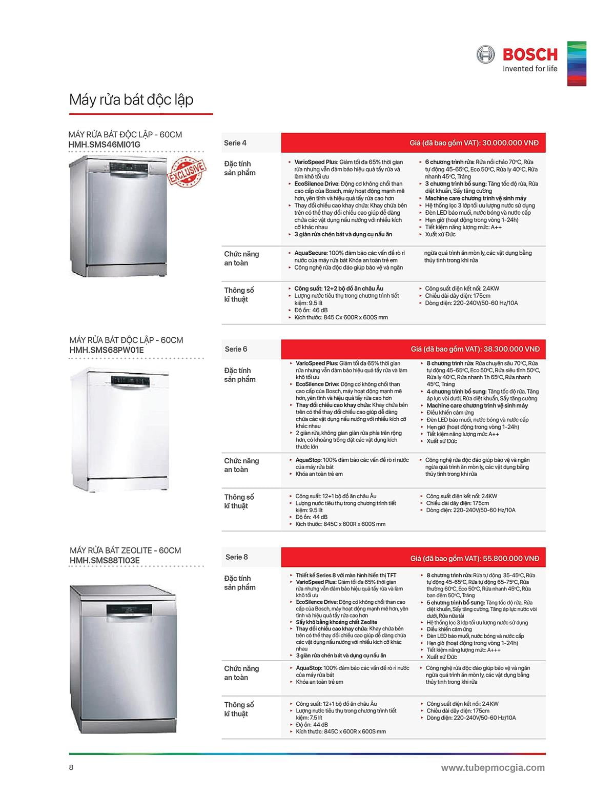 Catalogue Bosch HMH 24 Catalogue Bosch HMH - Thiết Bị Nhà Bếp Cao Cấp Đức