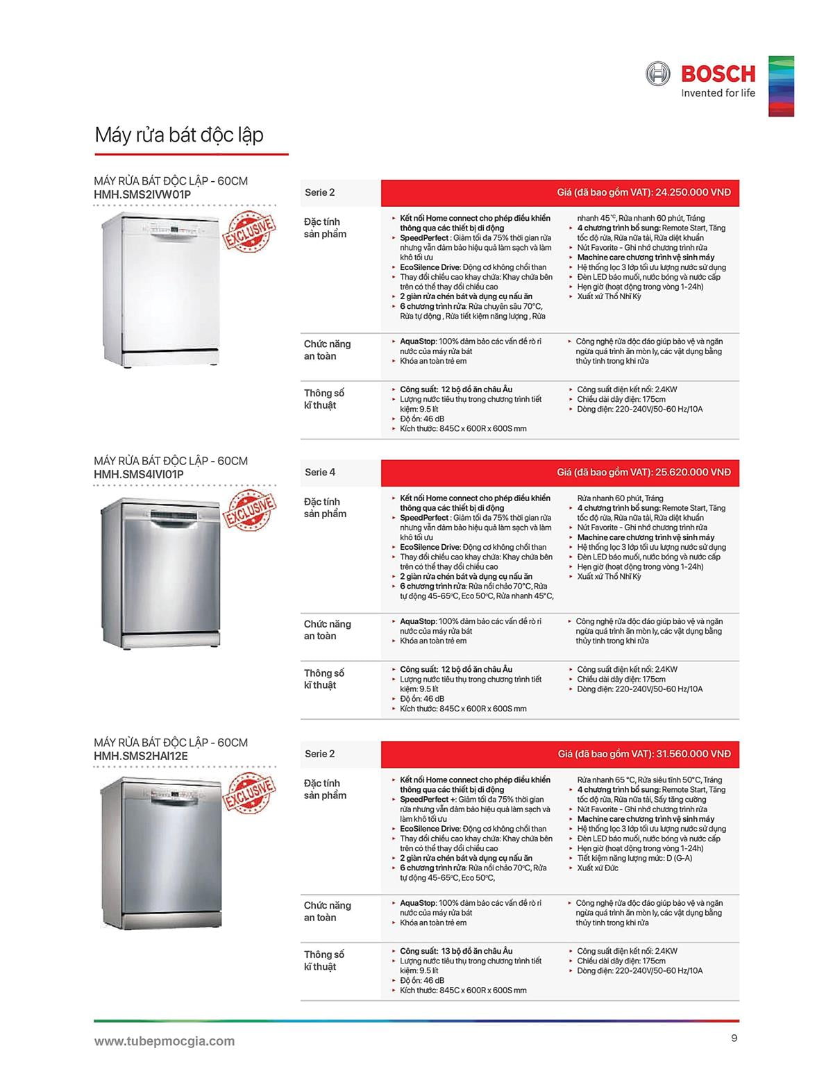 Catalogue Bosch HMH 25 Catalogue Bosch HMH - Thiết Bị Nhà Bếp Cao Cấp Đức