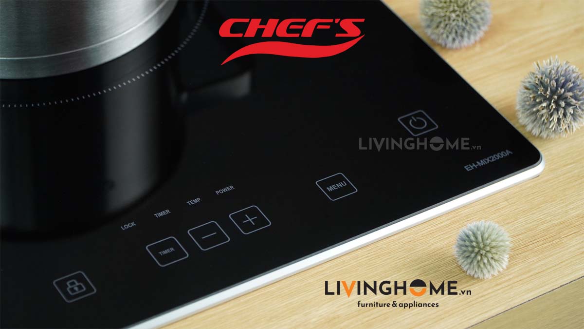 Bếp Điện Từ Chefs EH-MIX2000A 69CM 1 Điện 1 Từ Kính EuroKera 18 Bếp điện từ Chefs EH-MIX2000A tiết kiệm tiện lợi