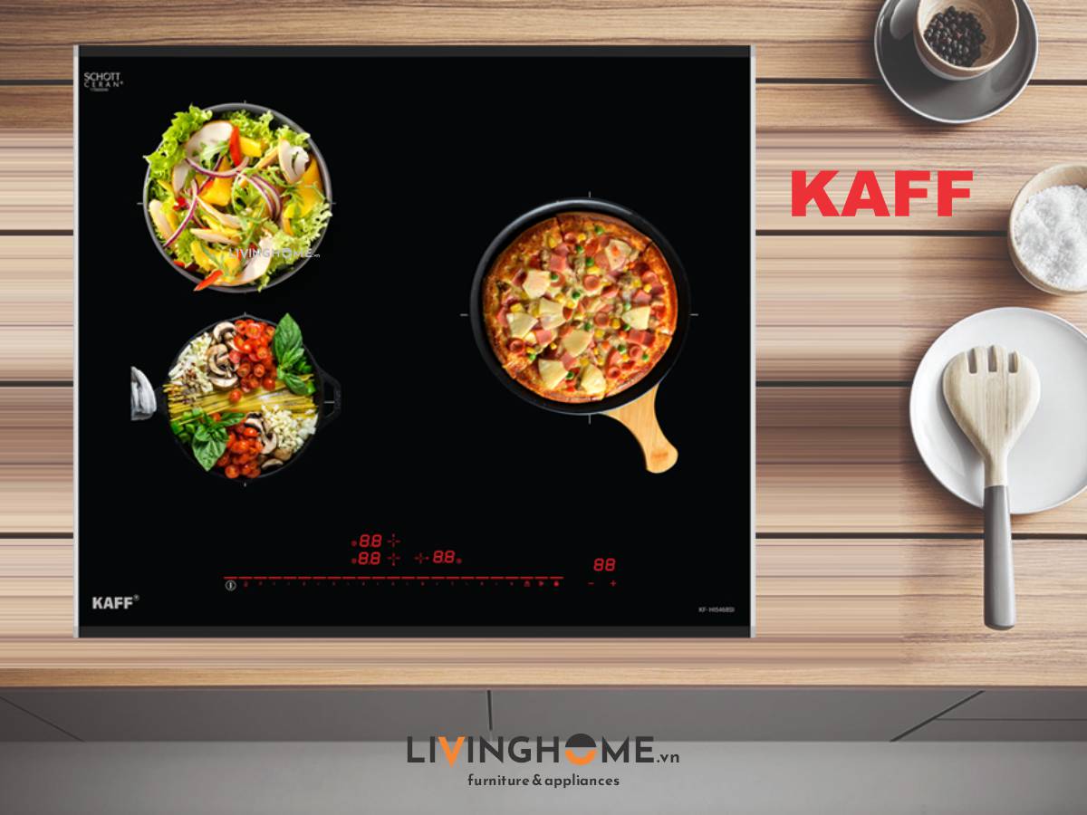 Bếp Từ Kaff KF–HI5468SI 62CM 3 Từ Kính Schott Ceran 19 Bếp Từ KAFF KF–HI5468SI