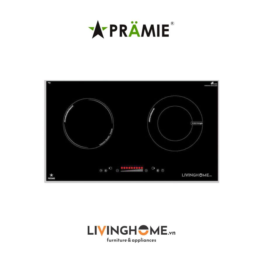 Bếp Điện Từ Pramie PRTH 2109 73CM 1 Điện 1 Từ Kính SIEM Ceran 7 Bếp điện từ Pramie PRTH 2109