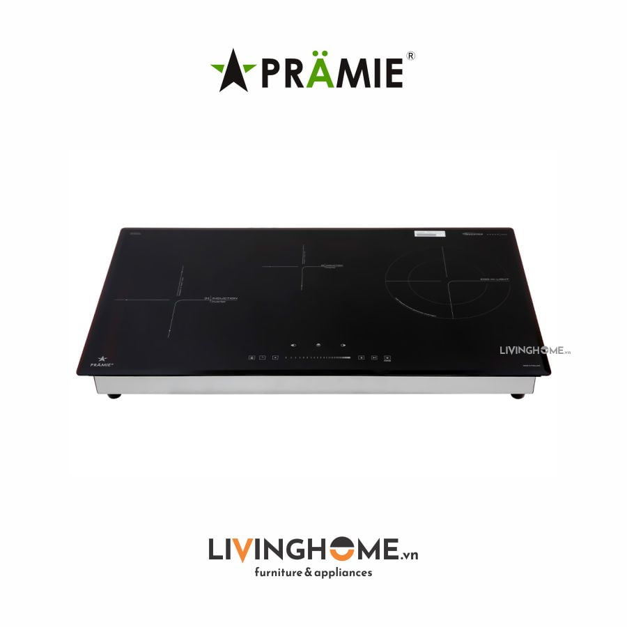 Bếp Điện Từ Pramie PRTH 3201 78CM 2 Từ 1 Điện Kính Ceramic 10 Bếp điện từ Pramie PRTH 320