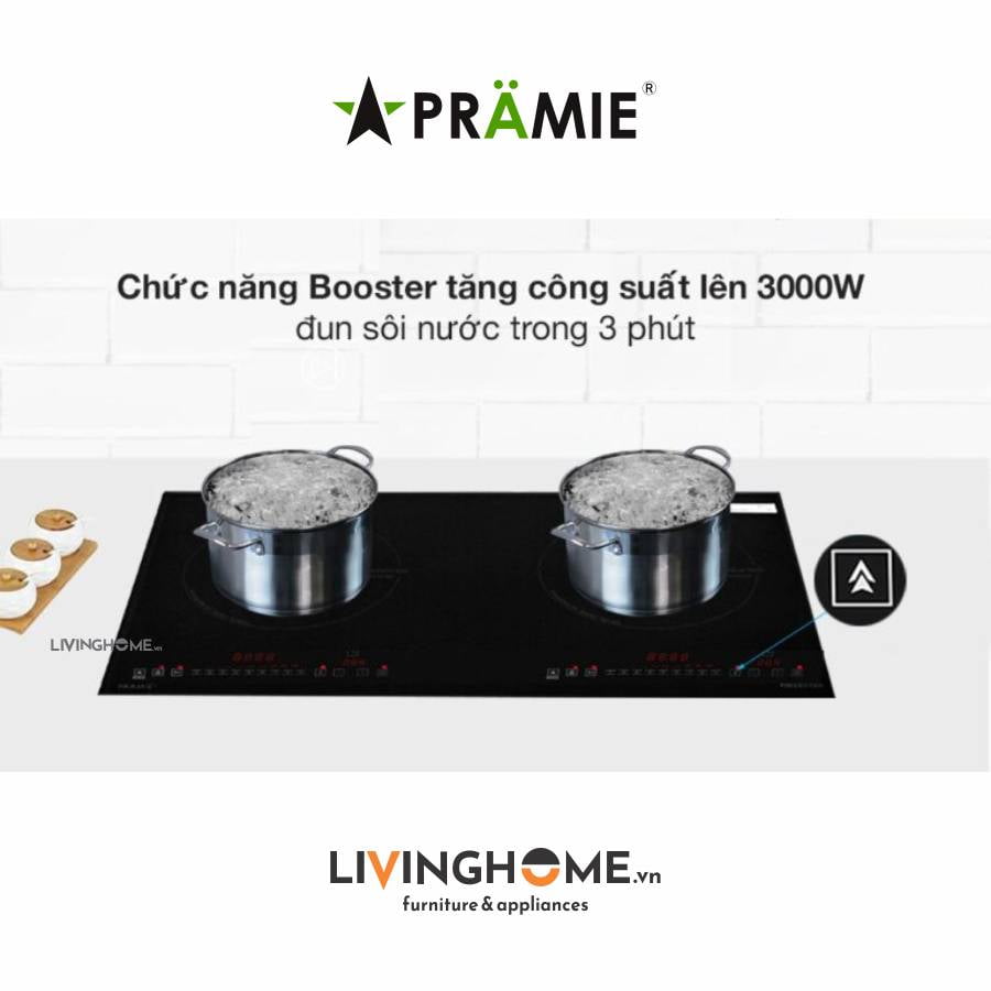 Bếp từ Pramie PRMY 2205 đôi hiện đại điều khiển cảm ứng siêu nhạy 16 Bếp từ Pramie PRMY 2205