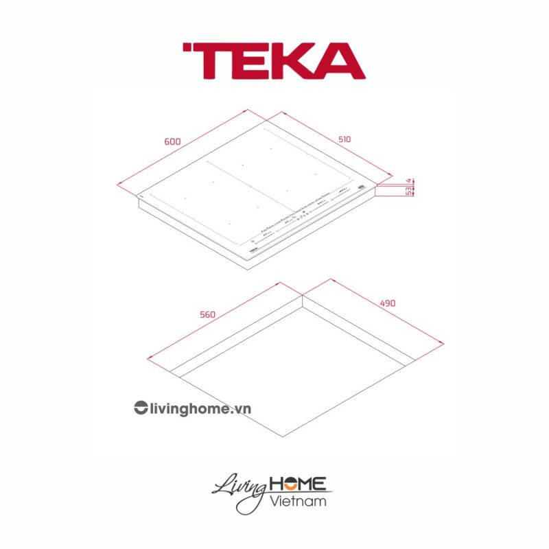 Bếp từ Teka IZF 68700 MST 16 Bếp điện từ Teka IZF 68700 MST âm 4 vùng nấu đẳng cấp, tối giản sang trọng