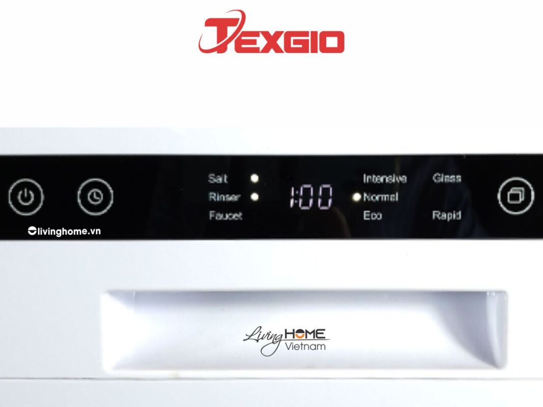 Máy Rửa Chén Texgio TG-DT2022A Để Bàn Mini 6 Bộ 12 Lít Nước 17 Máy rửa chén bát Texgio TG-DT2022A