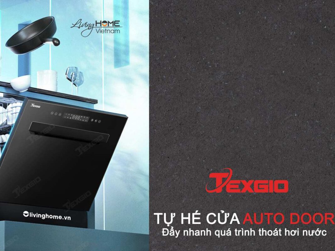 Máy rửa chén Texgio TG-TGWFD78GB Bán Âm 11 Bộ 9 Lít Nước 22 Máy rửa chén Texgio TG-TGWFD78GB