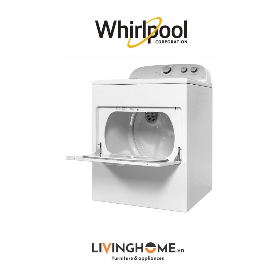 Máy Sấy Whirlpool 3LWED4815FW 15 Kg, Sấy Thông Hơi 30 Máy sấy Whirlpool 3LWED4815FW 15 Kg dung tích lớn tiện lợi